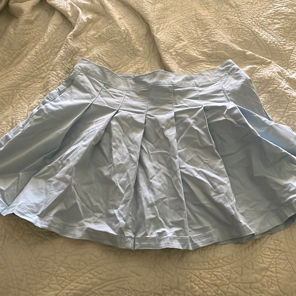 American eagle blue pleated skirt